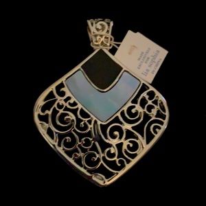 LiaSophia Flourish Mother-of-Pearl Pendant Slide